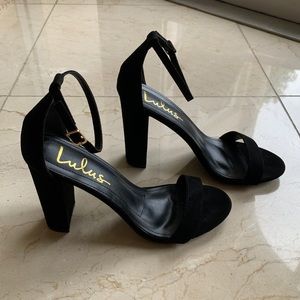 Block Heel Suede Sandals (steve madden look alike)